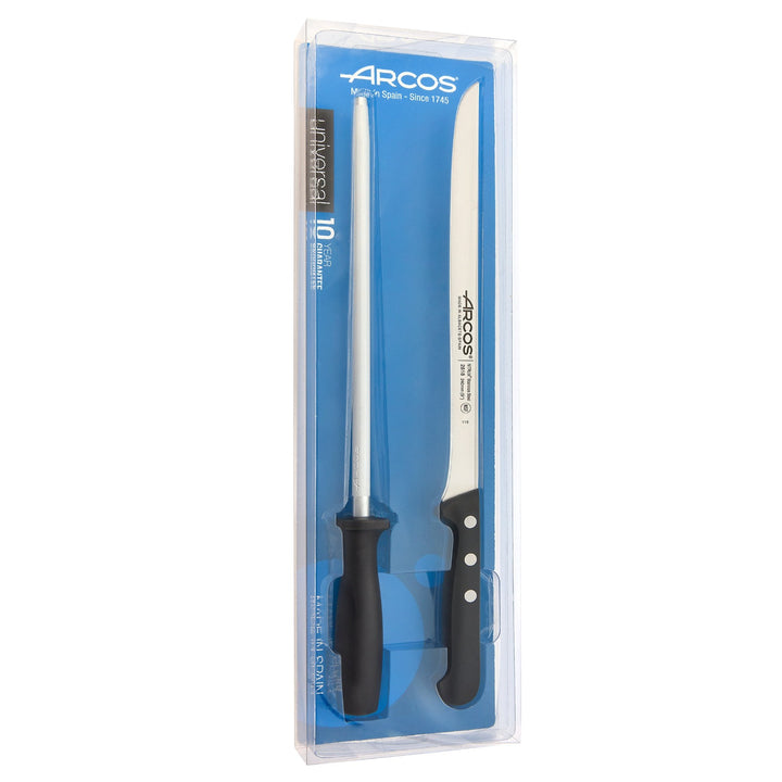 ARCOS 285500 - Set Jamonero Profesional Forjado en Estuche, Serie UNIVERSAL