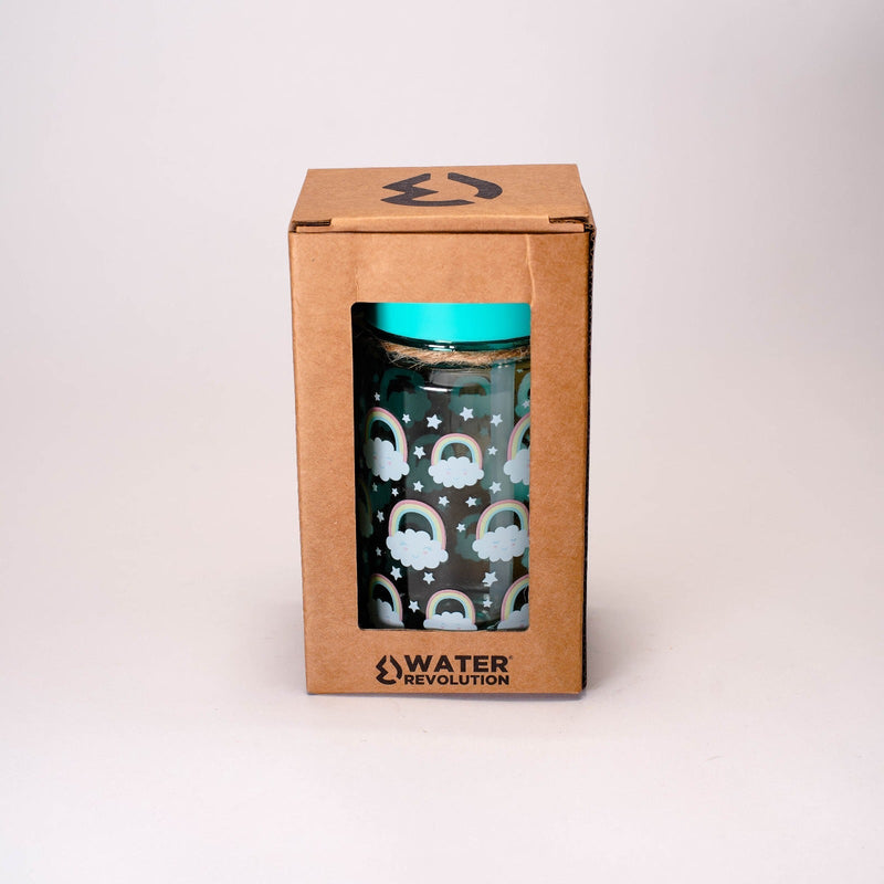 Water Revolution - Botella Infantil de Tritán 450 ml, Kids Nubes