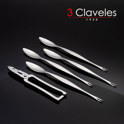 3 Claveles - Pinzas Corta Mariscos Profesionales de 17 cm Forjadas