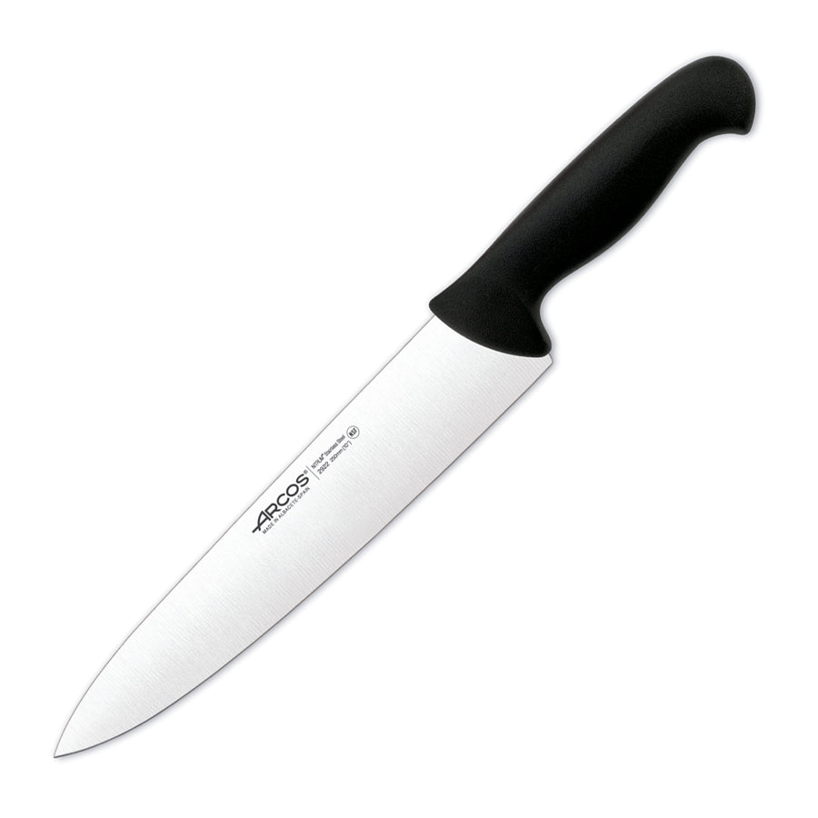 ARCOS Serie 2900 - Cuchillo Profesional Cocinero 25 cm Acero NITRUM. Negro