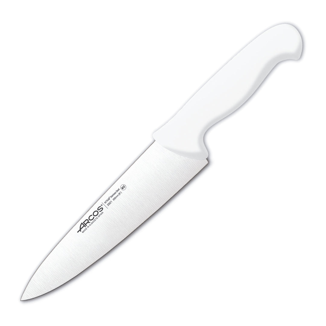 ARCOS Serie 2900 - Cuchillo Profesional Universal Cocinero 20 cm Acero NITRUM. Blanco