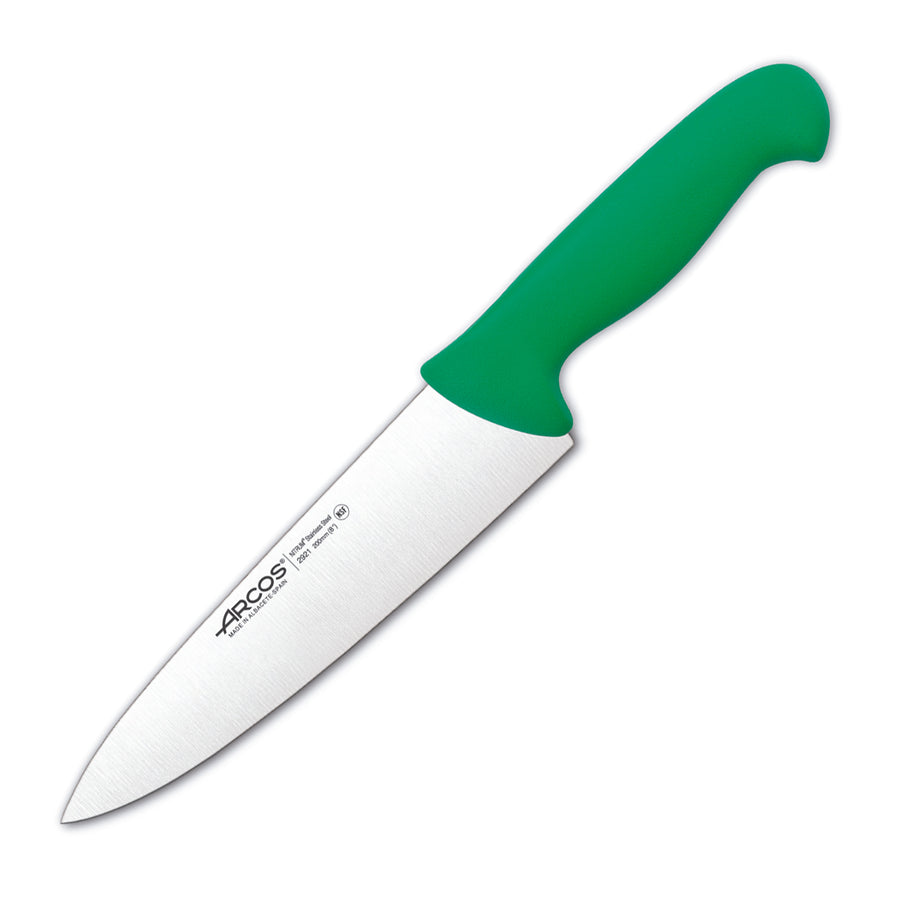 ARCOS Serie 2900 - Cuchillo Profesional Universal Cocinero 20 cm Acero NITRUM. Verde