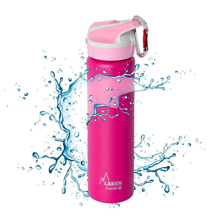 LAKEN Summit - Botella Térmica con Boquilla 0.75L en Acero Inoxidable. Fucsia