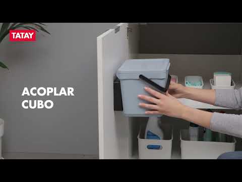 TATAY Smart Ecohome - Cubo Orgánico Soporte 6L Plástico 100% Reciclado. Marrón