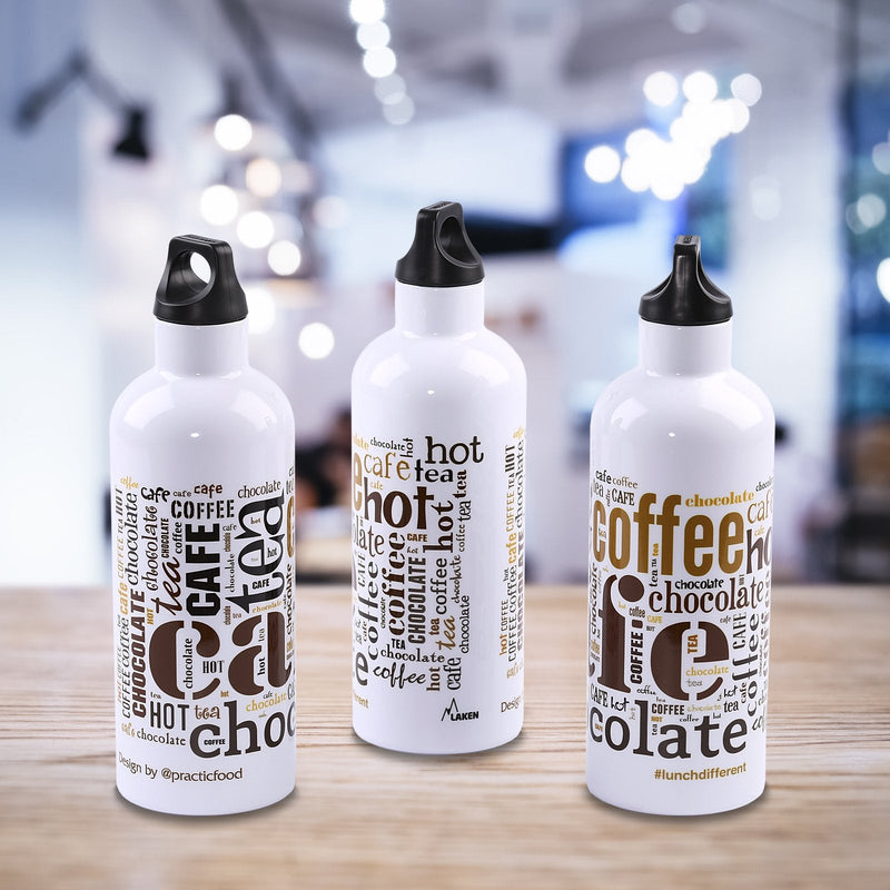 LAKEN Futura Café - Botella Térmica de Boca Estrecha de 0.5L en Acero Inoxidable